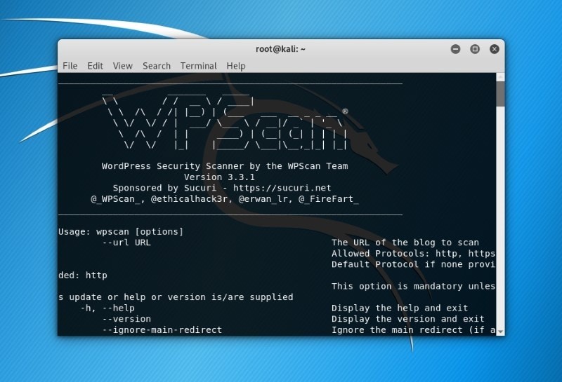 Wpscan Kali Linux